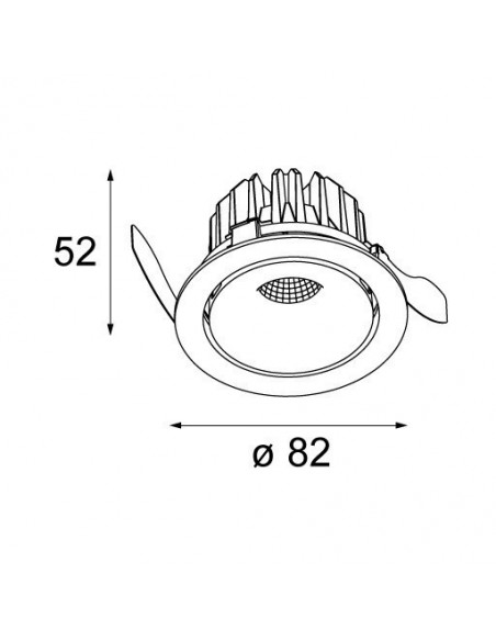 Modular Smart cake 82 adjustable LED warm dim GE Recessed lamp