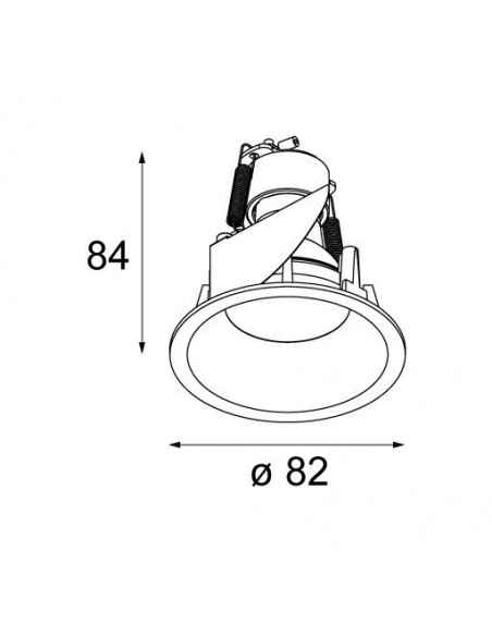 Modular Smart lotis 82 GU10 Recessed lamp