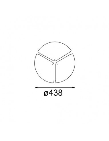 Modular Flat moon 450 LED coverplate