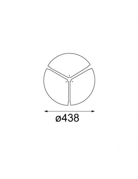 Modular Flat moon 450 LED coverplate