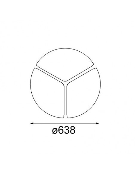 Modular Flat moon 650 LED coverplate