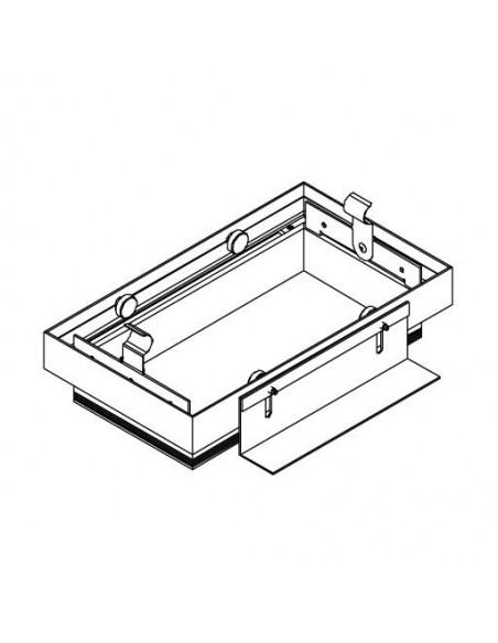 Modular Recessed frame Mini multiple trimless 2x