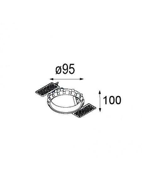 Modular Recessed ring Ø82