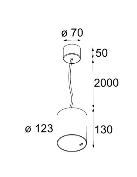 Modular Smart tubed suspension 115 LED GI Suspension lamp