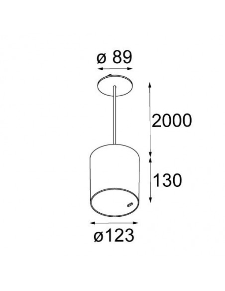 Modular Smart tubed suspension 115 LED GE Suspension lamp