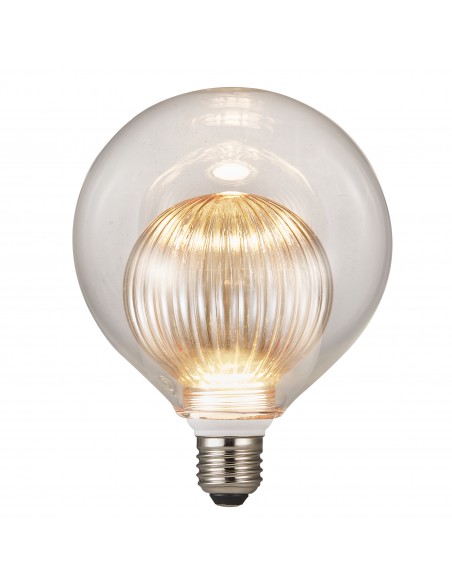 Nordlux Deco E27 | G125 Double | Dim | 2700 Kelvin | 240 Lumen | Light Bulb | Gold colour