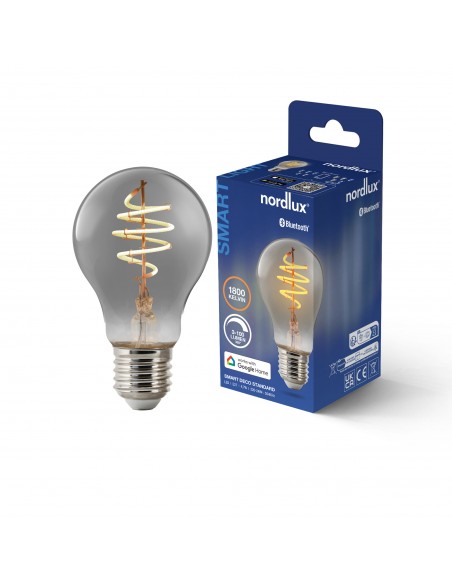 Nordlux A60 Smart Filament Geräuchert Deco Spirale