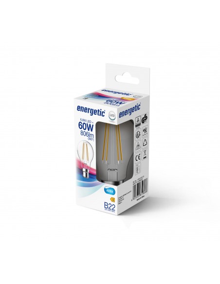 Nordlux A60 Filament 6,8W 860lm Non-Dim 360° B22