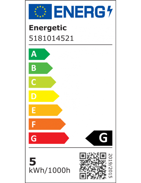 Nordlux A60 4,9W 396lm Non-Dim 240° E27