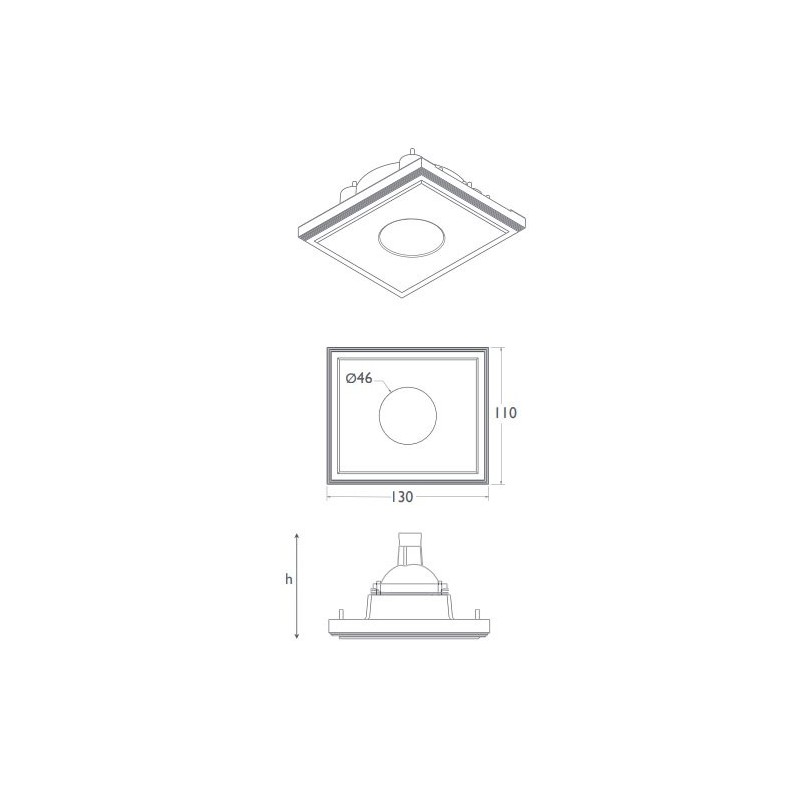 BRICK IN THE WALL Enola 30 IP54 Bathroom LED 600 lm 230VAC