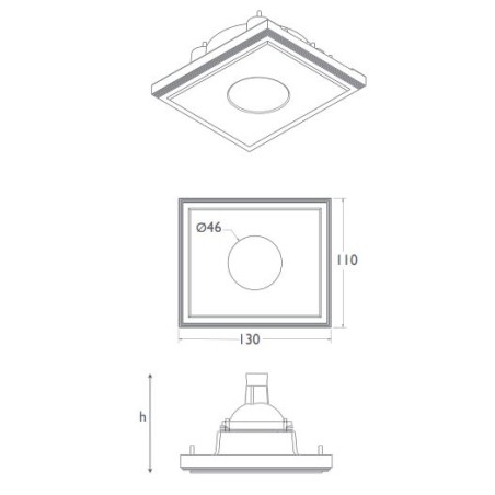 BRICK IN THE WALL Enola 30 IP54 Bathroom LED 600 lm 230VAC