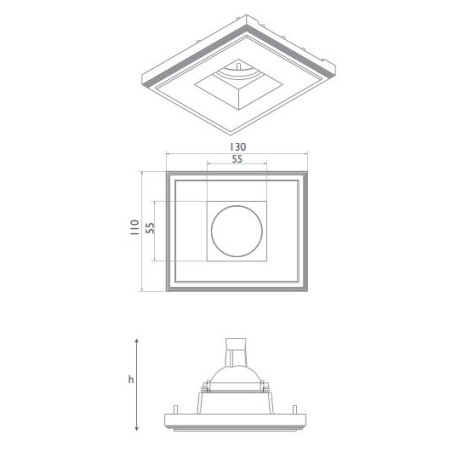 BRICK IN THE WALL Indox 30 IP54 Bathroom LED 600 lm 230VAC