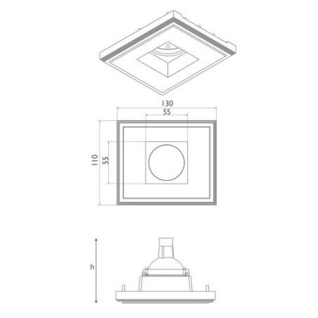 BRICK IN THE WALL Indox 30 IP54 Outdoor LED 600 lm 230VAC