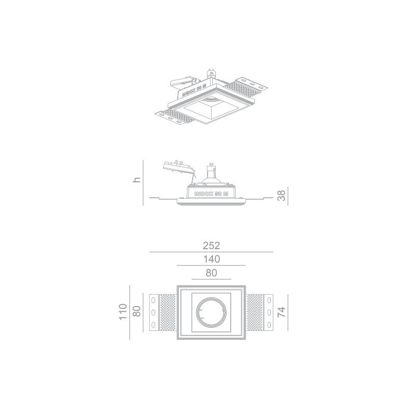 BRICK IN THE WALL Indox 50 Mini Es IP54 Outdoor