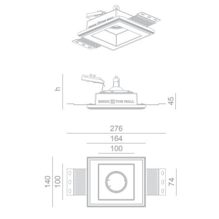 BRICK IN THE WALL Indox 50 Es IP54 Bathroom