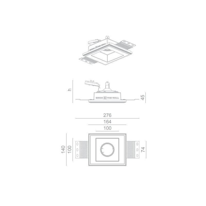 BRICK IN THE WALL Indox 50 IP54 Outdoor LED WARMDIM