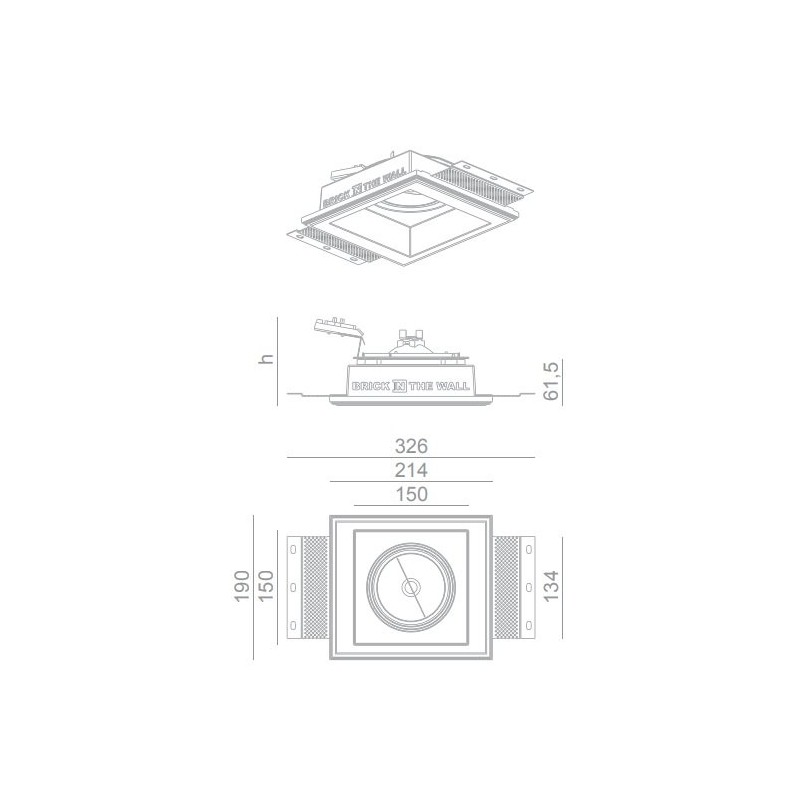 BRICK IN THE WALL Indox 111 IP20 LED 1300 lm CRI97