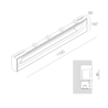 BRICK IN THE WALL Italic IP20 LED 3000LM 230VAC
