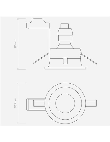 Astro Minima Round Fixed Ip65 recessed spot