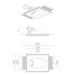 BRICK IN THE WALL Mist 50 Es IP54 Outdoor