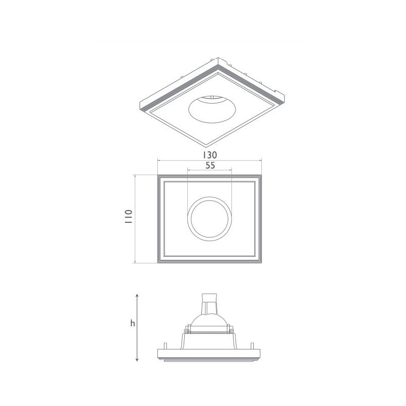 BRICK IN THE WALL Pixo 30 IP54 Bathroom LED 600 lm remote driver