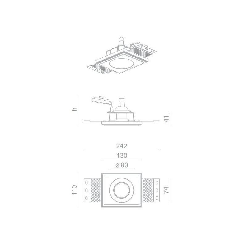 BRICK IN THE WALL Pixo 50 Es IP54 Outdoor