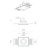 BRICK IN THE WALL Pixo 50 IP54 Bathroom LED WARMDIM