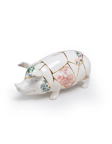 SELETTI KINTSUGI Piggy bank 31,5 x 13 cm