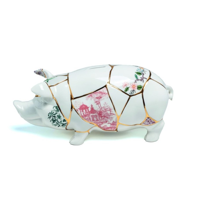 SELETTI KINTSUGI Weinglas 31,5 x 13 cm