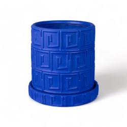 SELETTI MAGNA GRAECIA Vase ø 38,5 cm Terrakotta mit Untertasse - Greca