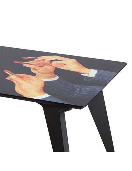 SELETTI TOILETPAPER Wooden table 157 x 90 cm