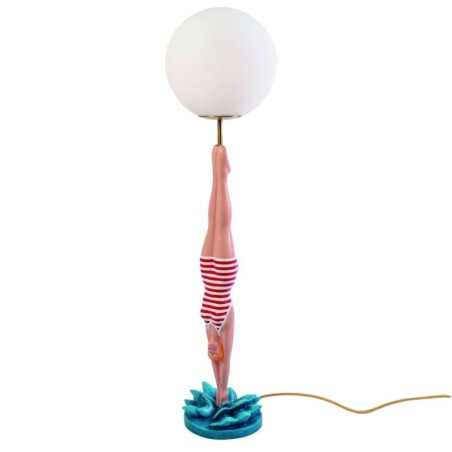 SELETTI LADY DIVER Table lamp ø 25 x 95 cm Resin