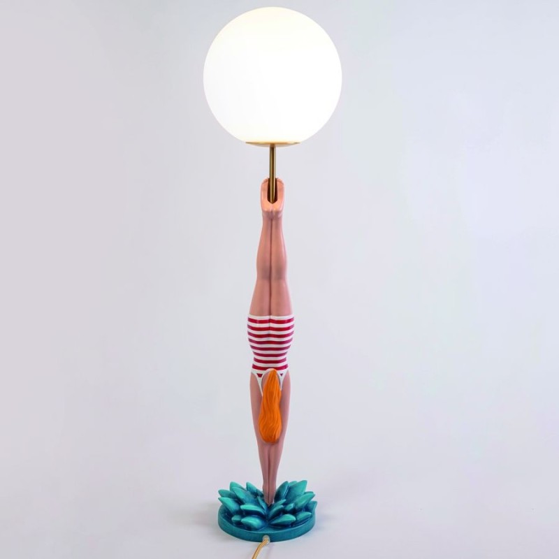 SELETTI LADY DIVER Tischlampe ø 25 x 95 cm Synthetisches Harz