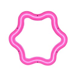SELETTI SUPERCURVE Spiegel 85,5 x 77,5 x 4 cm mit transparentem Rahmen