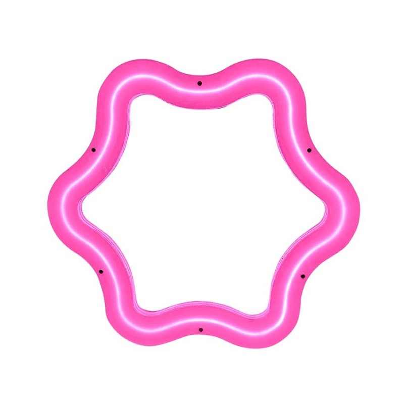 SELETTI SUPERCURVE Spiegel 85,5 x 77,5 x 4 cm mit transparentem Rahmen