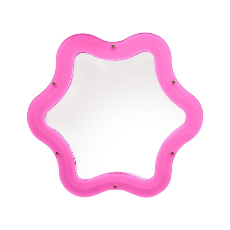 SELETTI SUPERCURVE Spiegel 85,5 x 77,5 x 4 cm mit transparentem Rahmen
