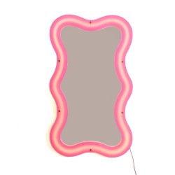SELETTI SUPERCURVE Spiegel 59,77 x 102,55 x 4 cm mit transparentem Rahmen