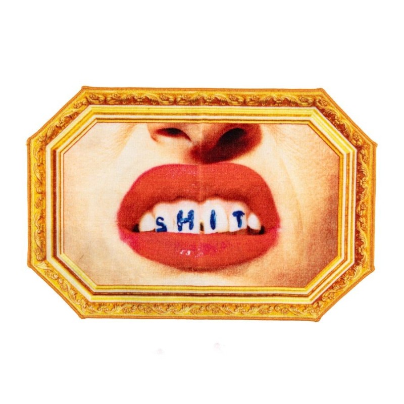 SELETTI TOILETPAPER Badematte 60 x 90 cm - Shit (Face)