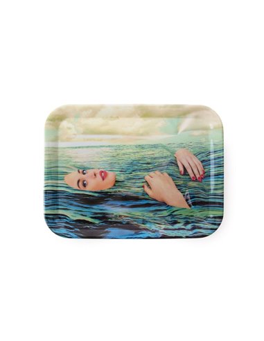 SELETTI TOILETPAPER Servierplatte 32 x 43,5 cm Melamin - Sea Girl