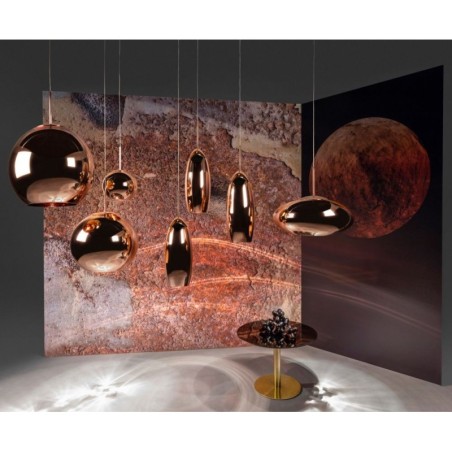 Tom Dixon Copper Round 25Cm Led suspension lamp