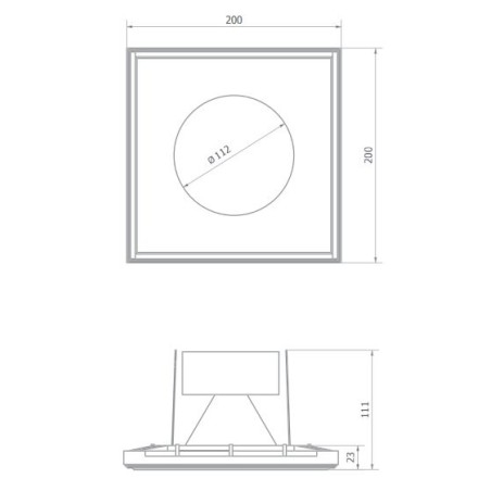 BRICK IN THE WALL Zerodix 111 IP54 Outdoor LED 3000 lm CRI80