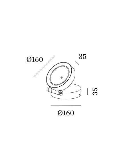 Tech X-BEAM ROUND 1.0 FLOOR SURFACE LIGHT