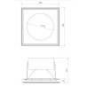 BRICK IN THE WALL Zerodix 140 IP54 Outdoor LED 2000 lm CRI80