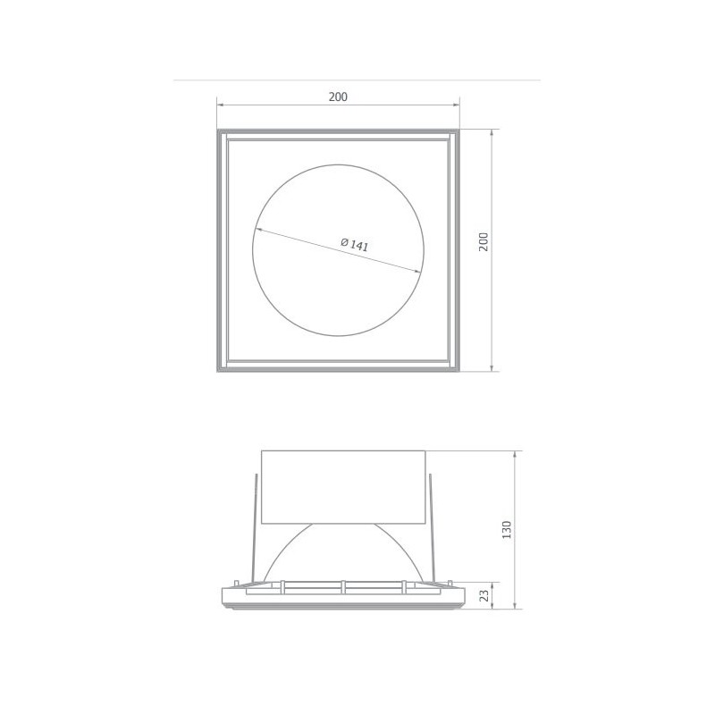 BRICK IN THE WALL Zerodix 140 IP54 Bathroom LED 2000 lm CRI80