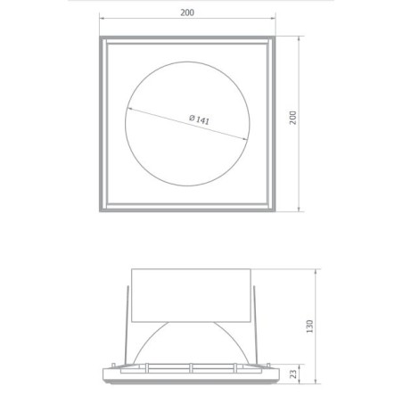 BRICK IN THE WALL Zerodix 140 IP54 Bathroom LED 2000 lm CRI80