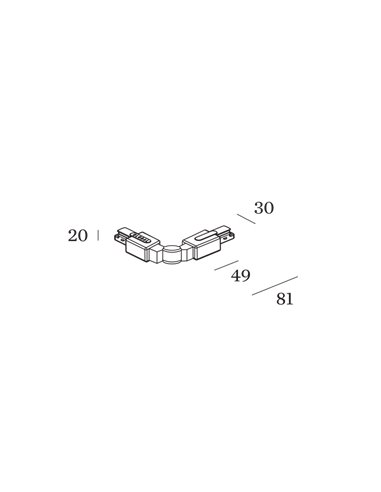 Wever & Ducré 1-PHASE FLEXIBLE CORNER track