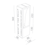 BRICK IN THE WALL Small IP54 Bathroom LED 600 lm 230VAC