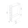 BRICK IN THE WALL Big IP54 Bathroom LED 1200LM remote driver