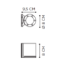 Royal Botania Omega Wall Lamp Down