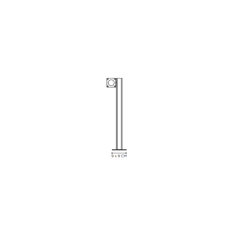 Royal Botania Q-Bic Bollard 60cm - 1 lamp